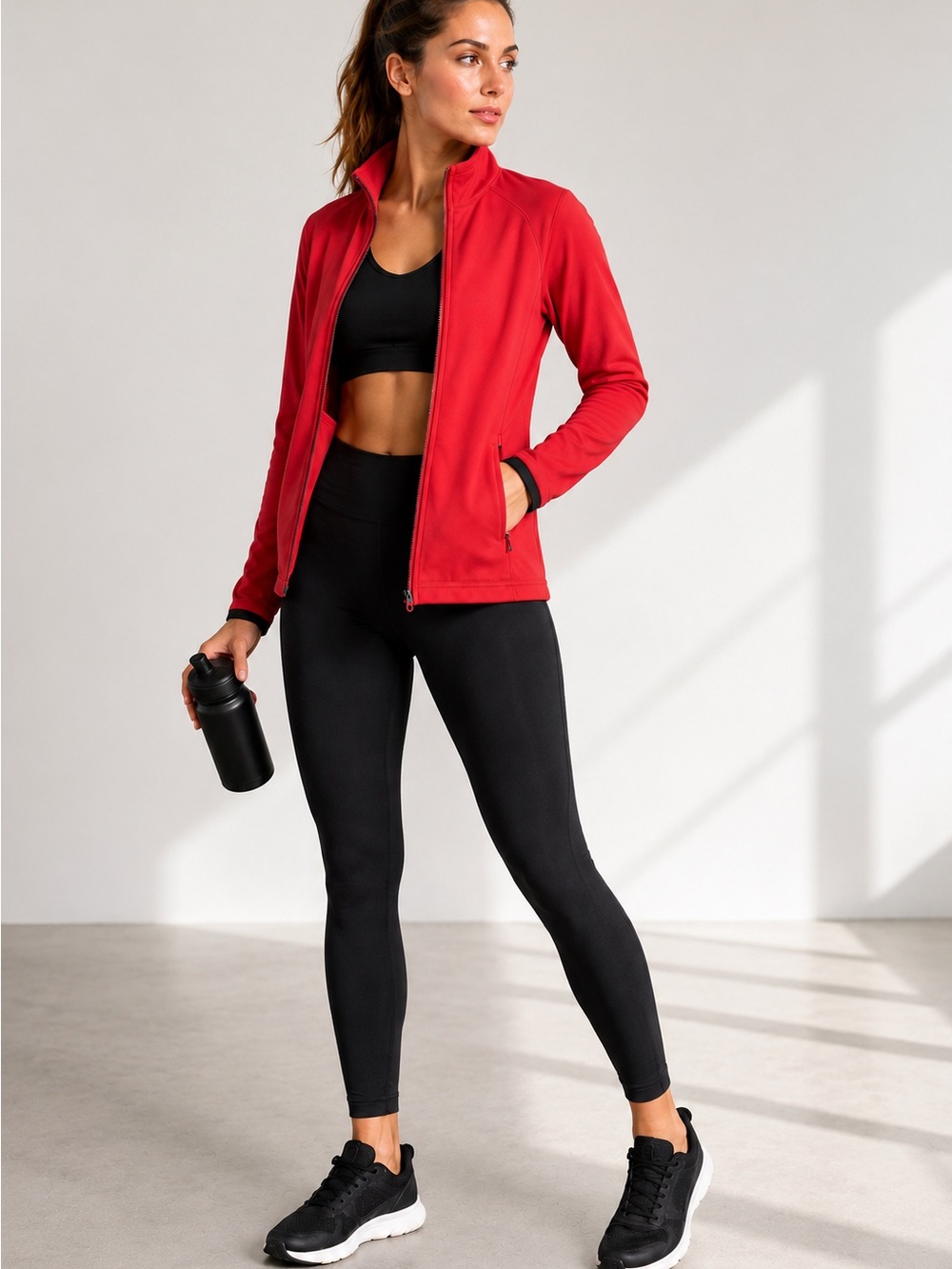 Tri-Mountain 7320 Arena Women’s Small Red Fleece Full Zip Jacket NWT